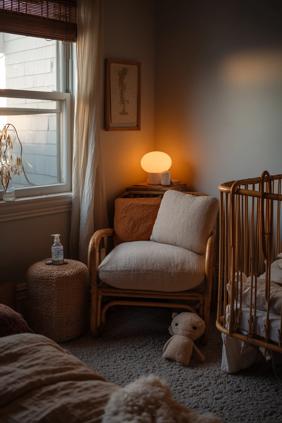 Bamboo Bedroom for a New Parent Night Routine