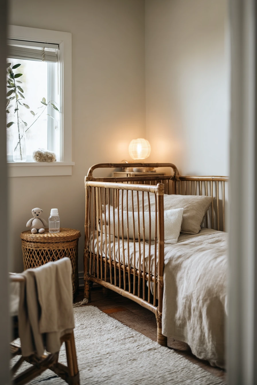Bamboo Bedroom for a New Parent Night Routine