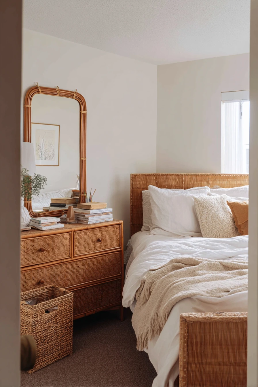 Budget Bamboo Bedroom With Thrifted Finds