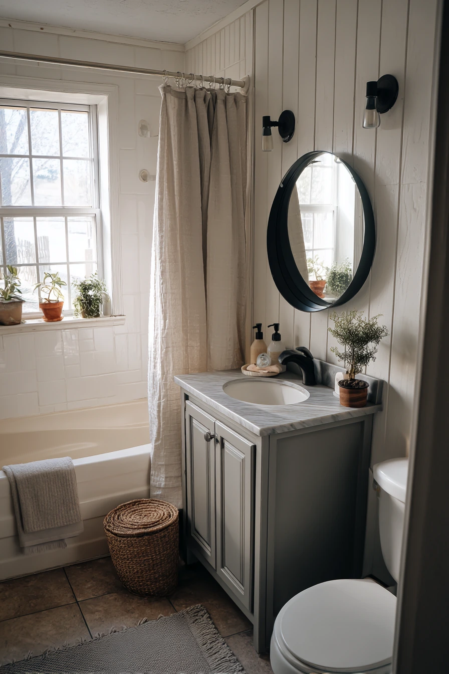 Budget-Friendly Farmhouse Bath Update