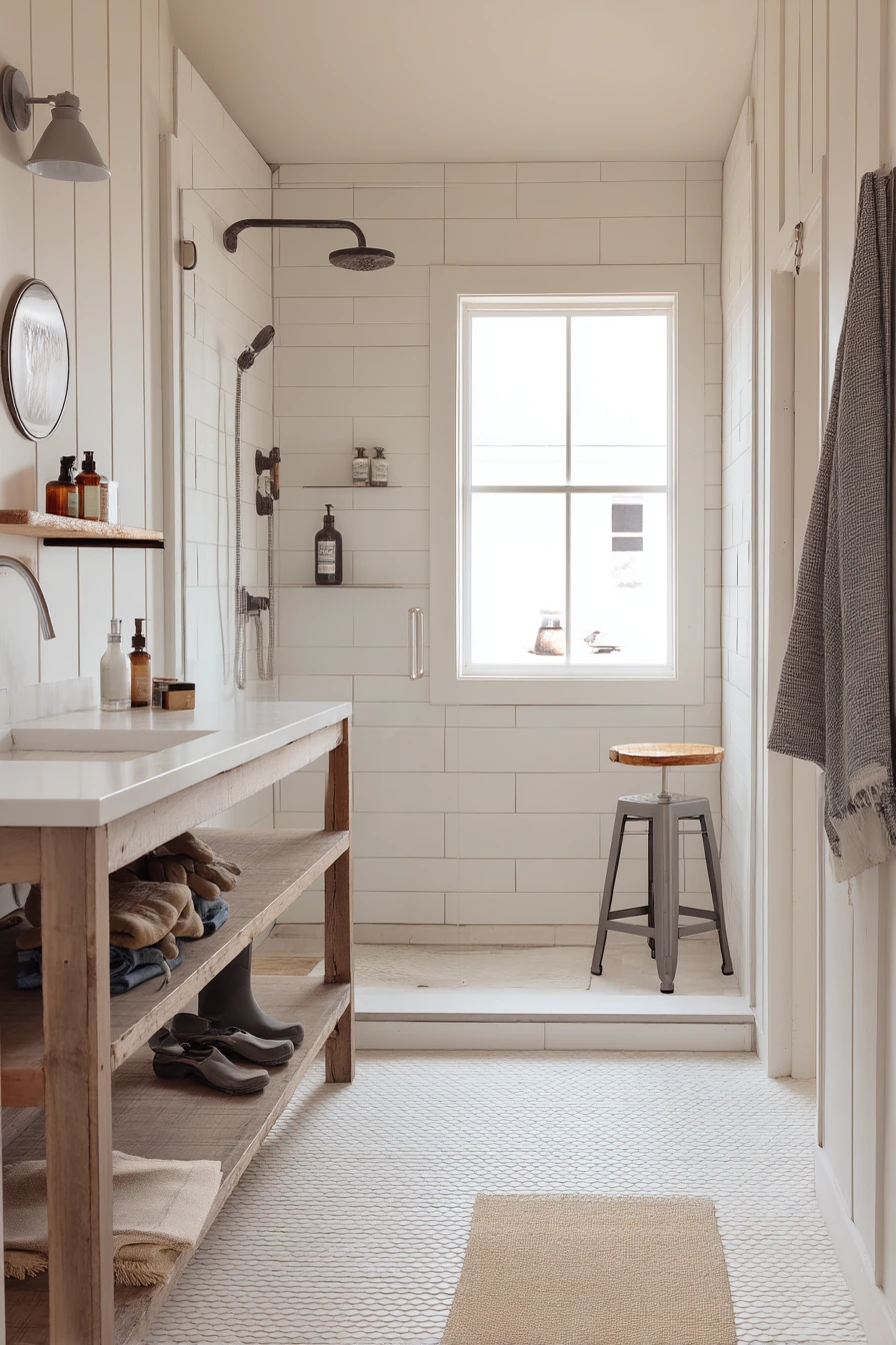 Clean Utility Bath for Farm Life