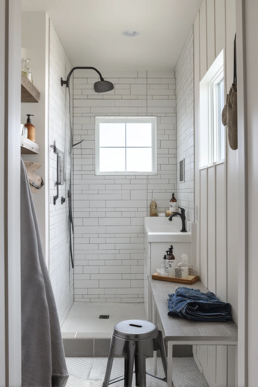 Clean Utility Bath for Farm Life