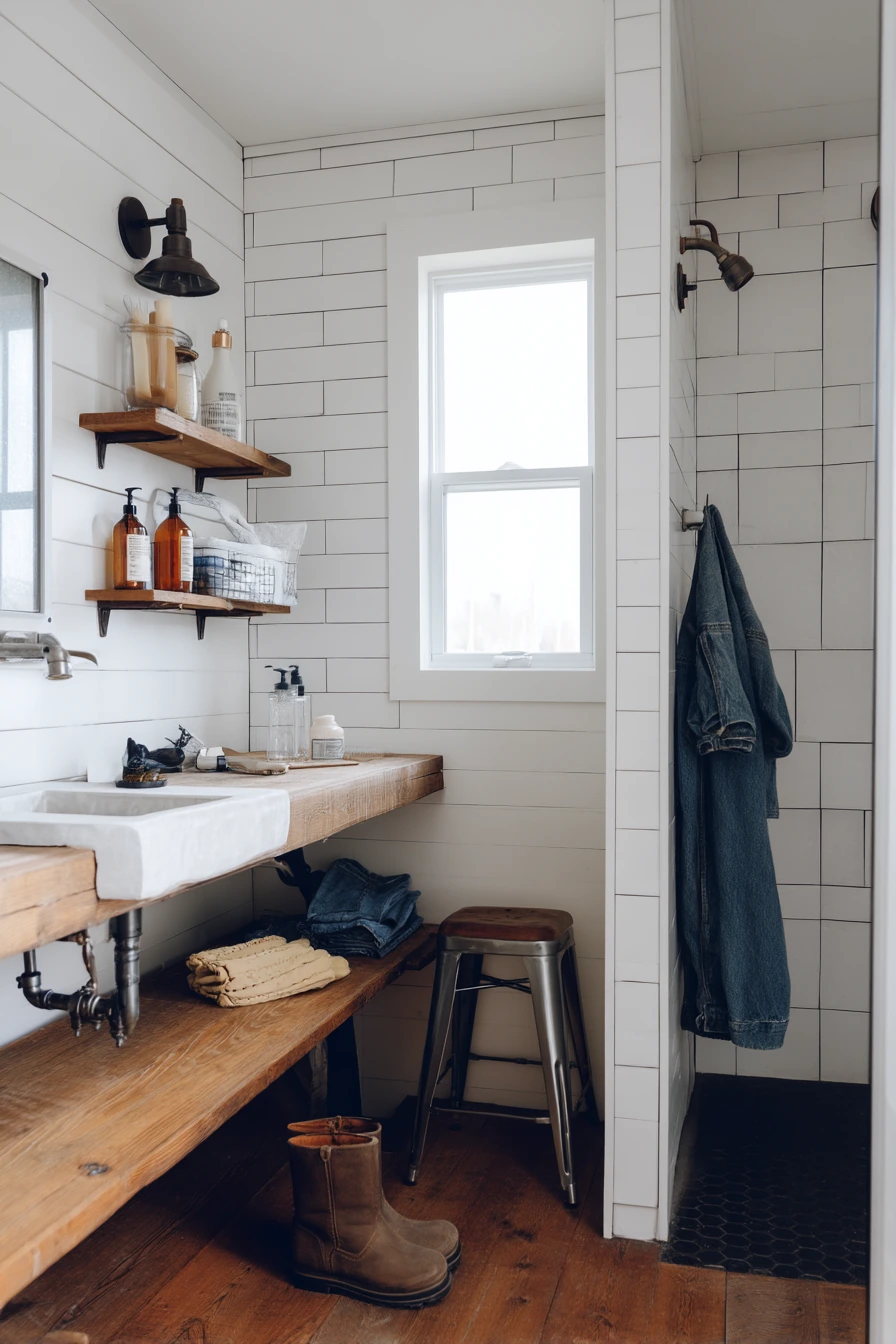 Clean Utility Bath for Farm Life