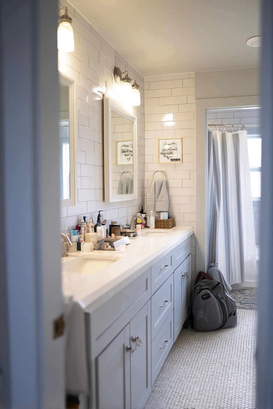 Teen Shared Bath With Storage
