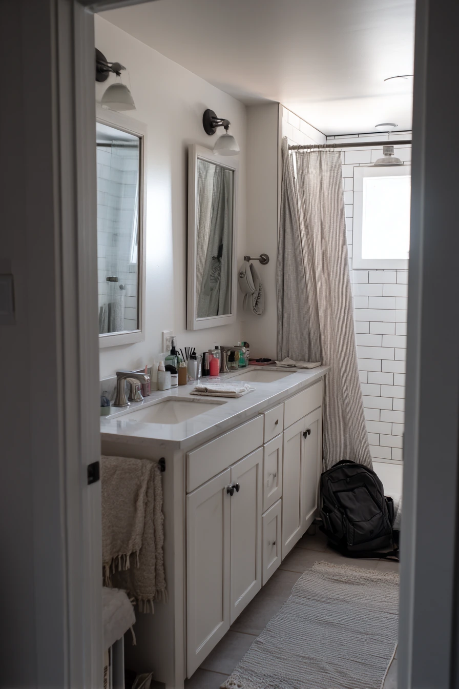 Teen Shared Bath With Storage