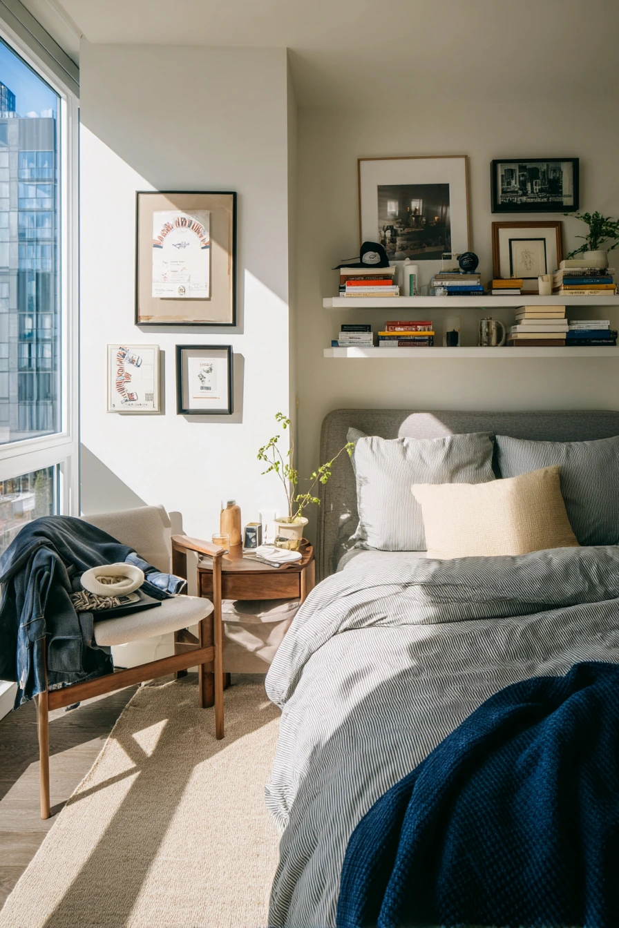 Renter-Friendly Baseball Accent Wall