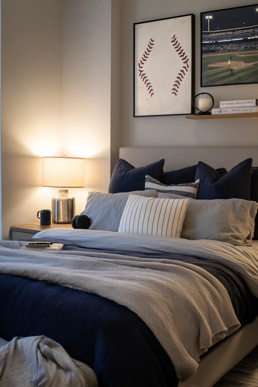 Game Night Baseball Bedroom