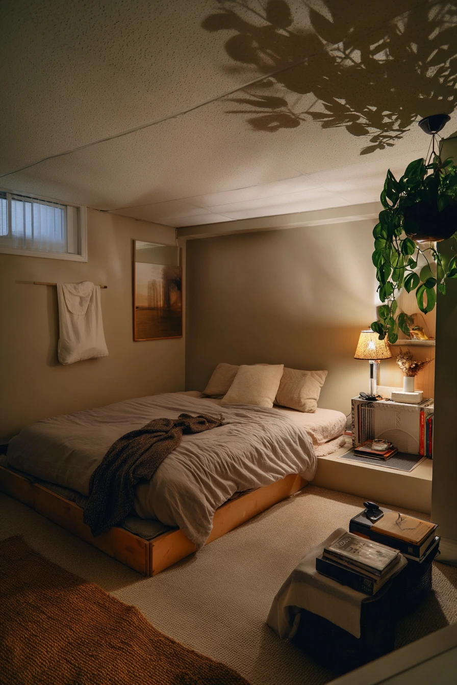 Budget-Friendly Renter Basement Bedroom