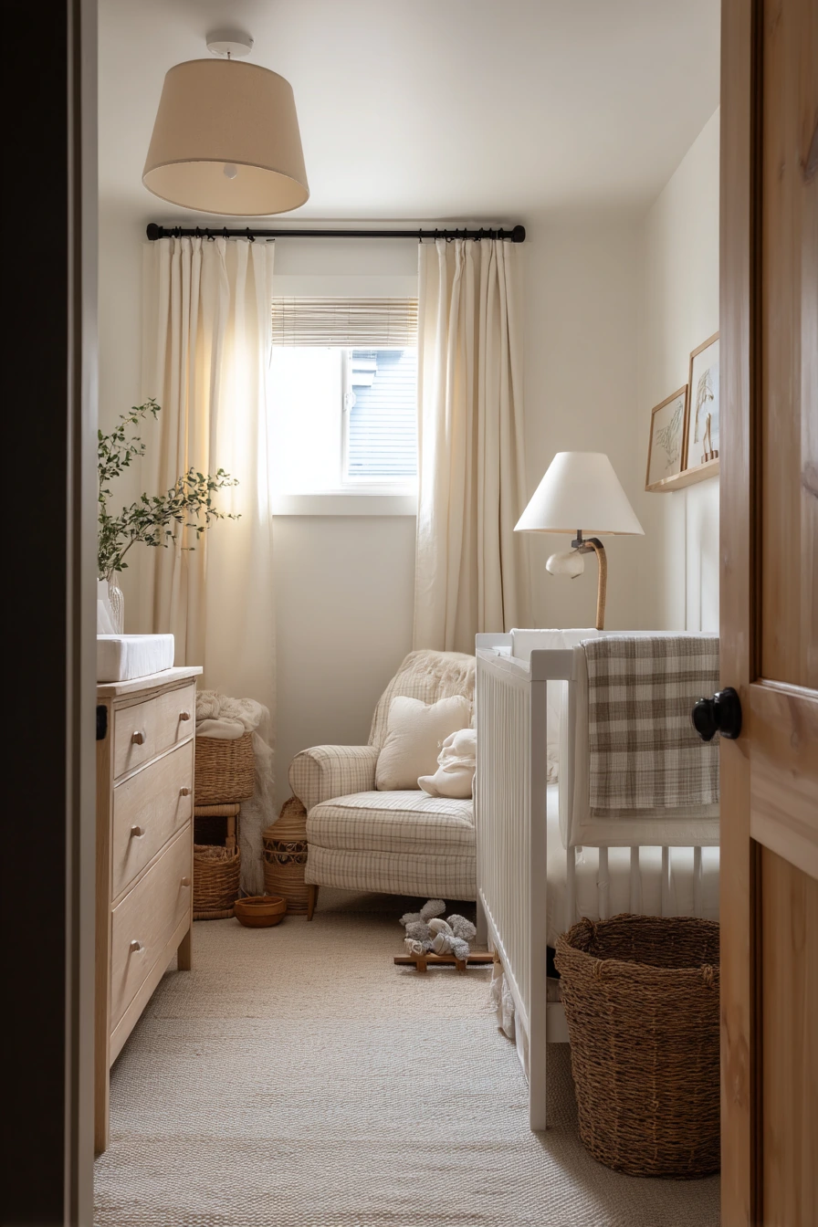 Basement Nursery Sleep Space