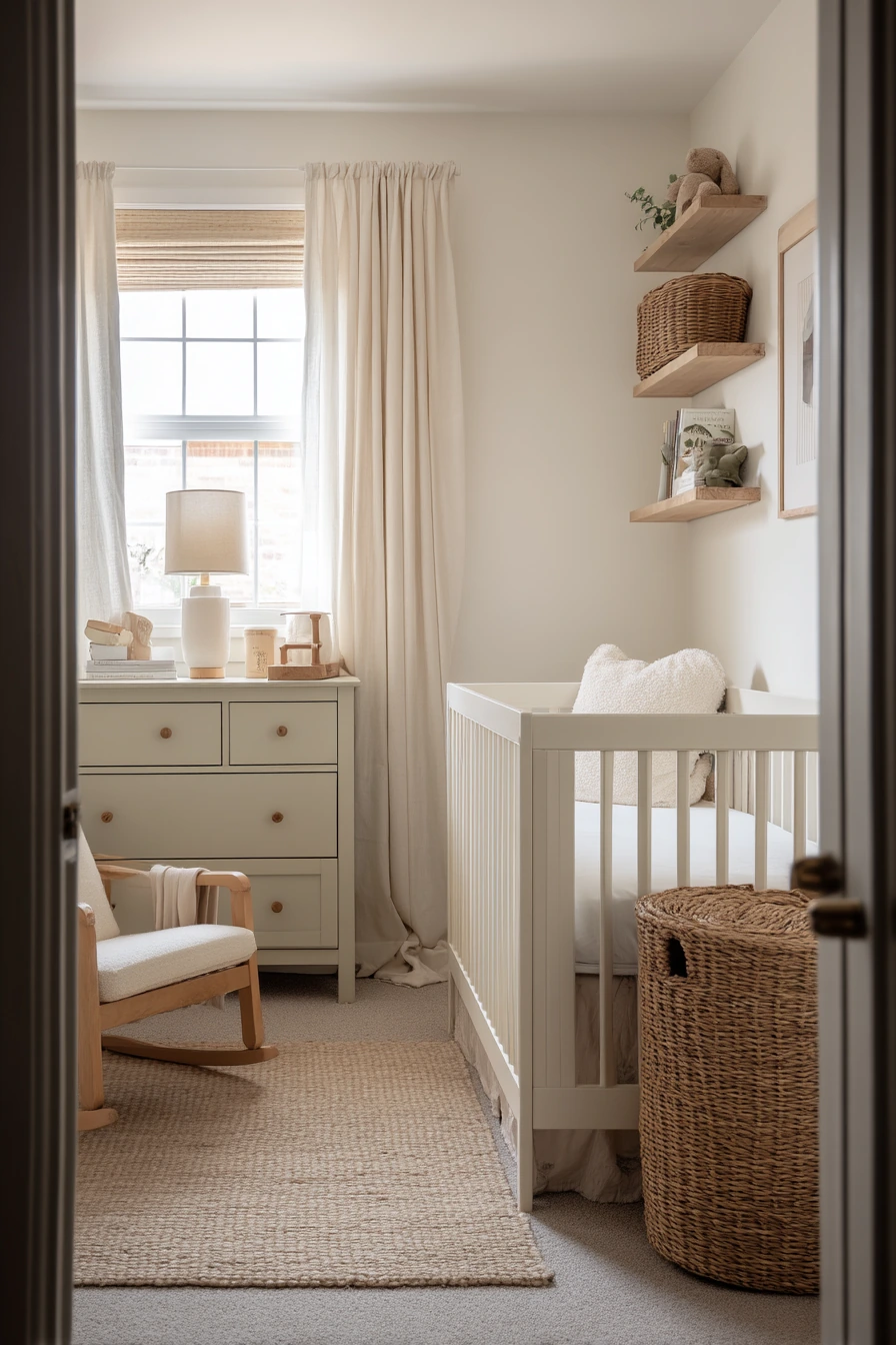 Basement Nursery Sleep Space