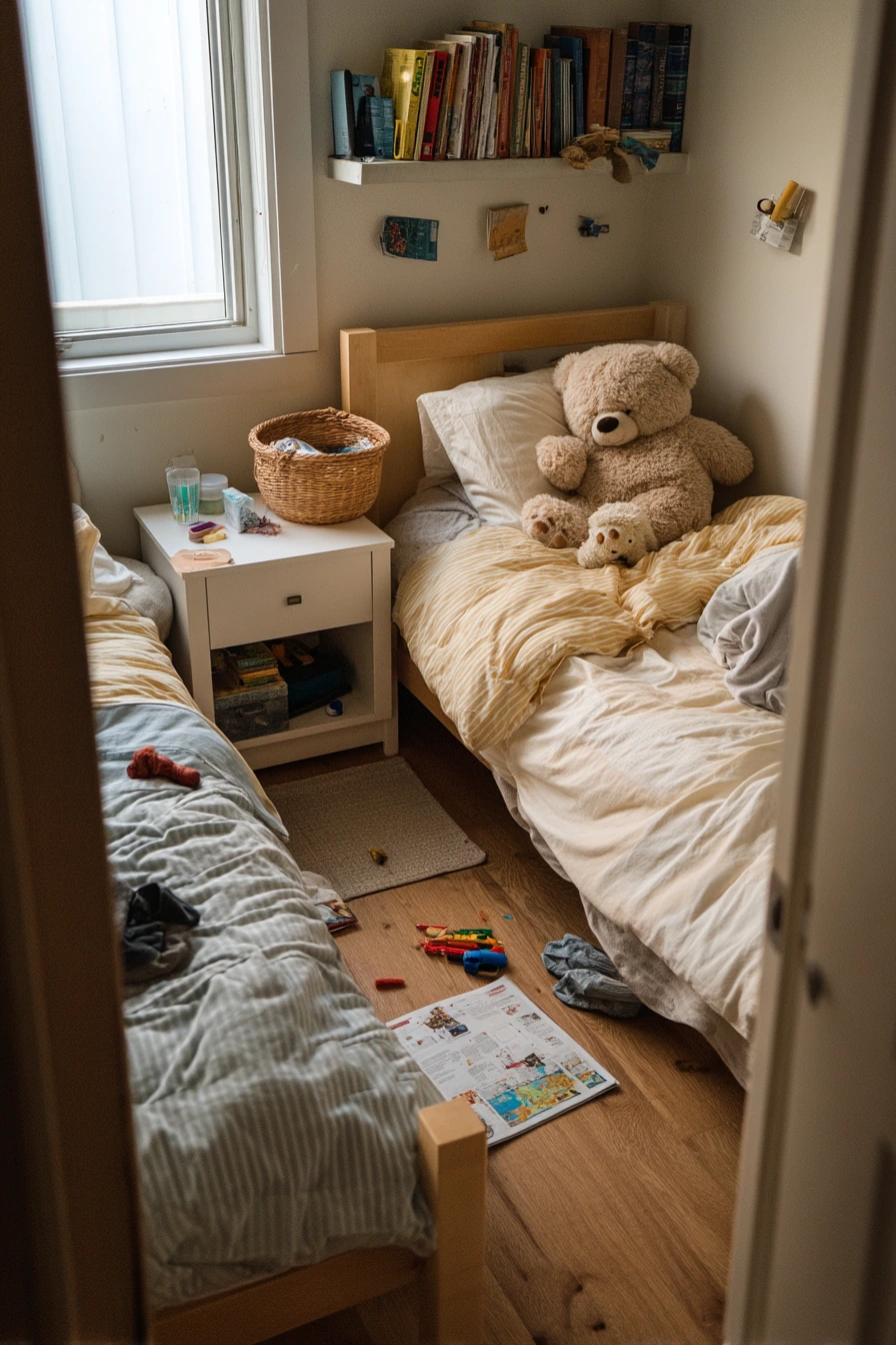 Basement Bedroom for Two Siblings