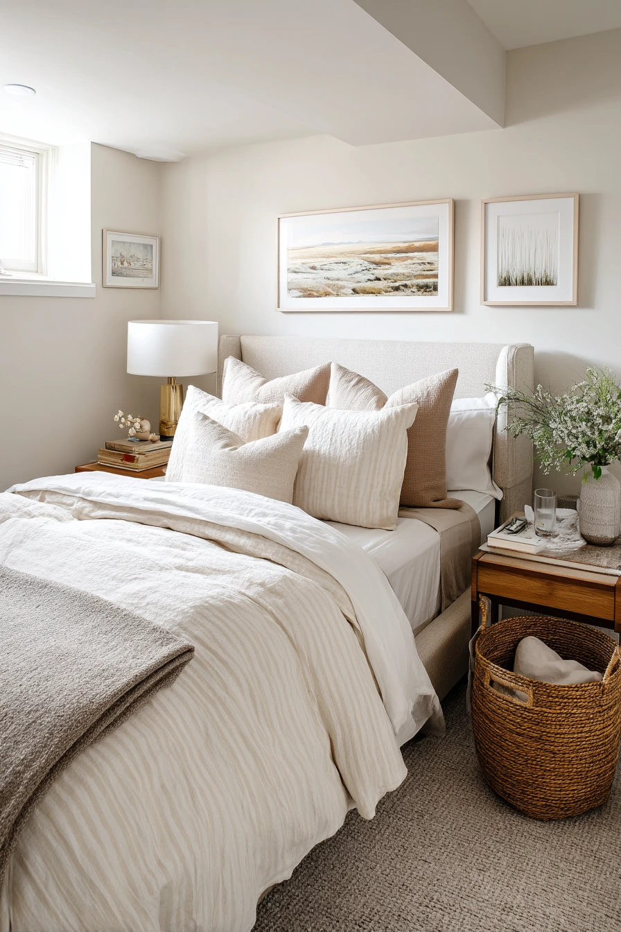 Small Basement Guest Bedroom