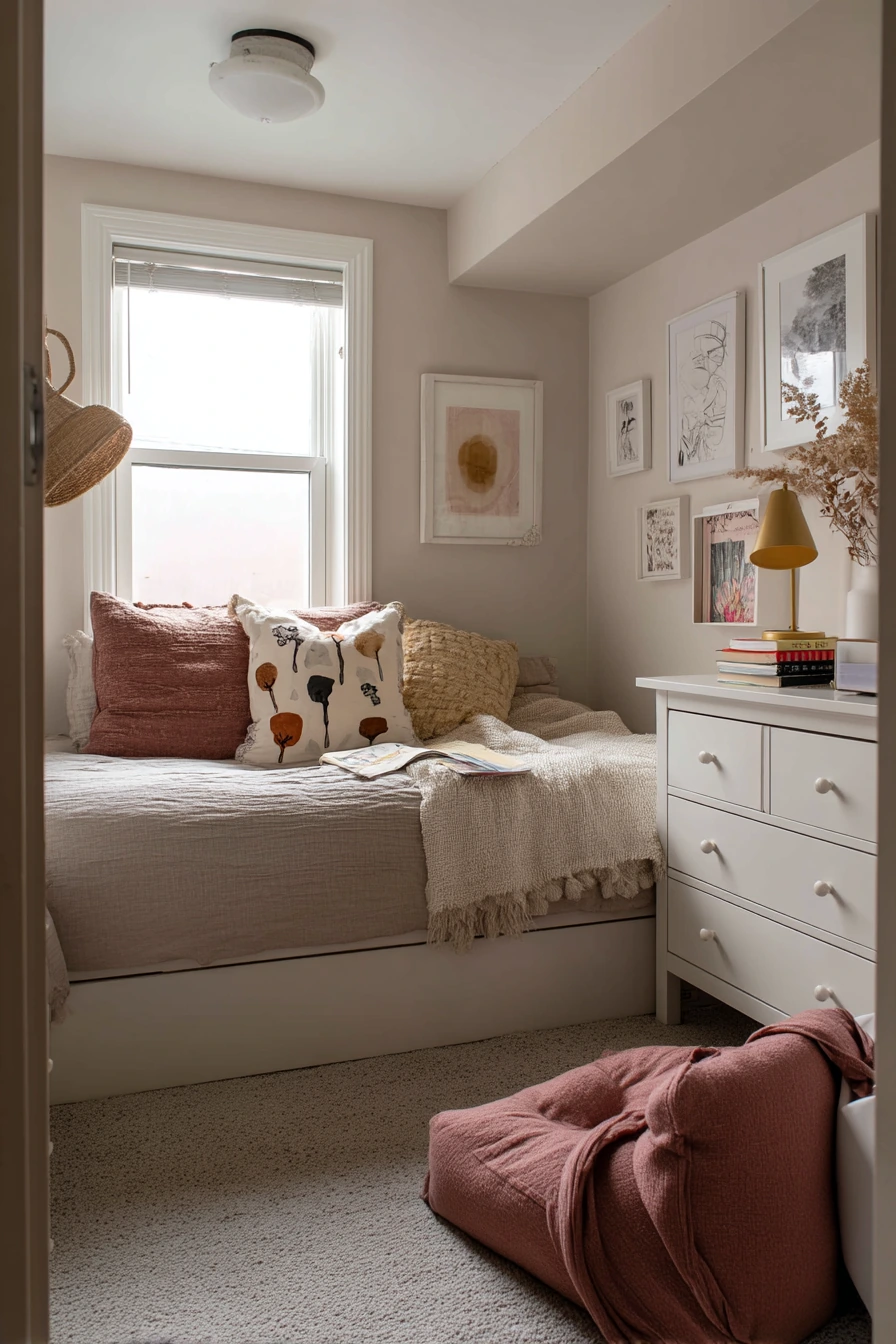 Basement Bedroom for a Guest Teen