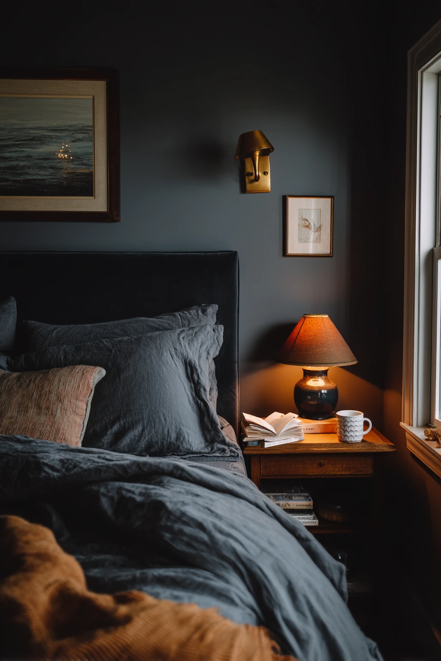 Basement Bedroom with Moody Warmth