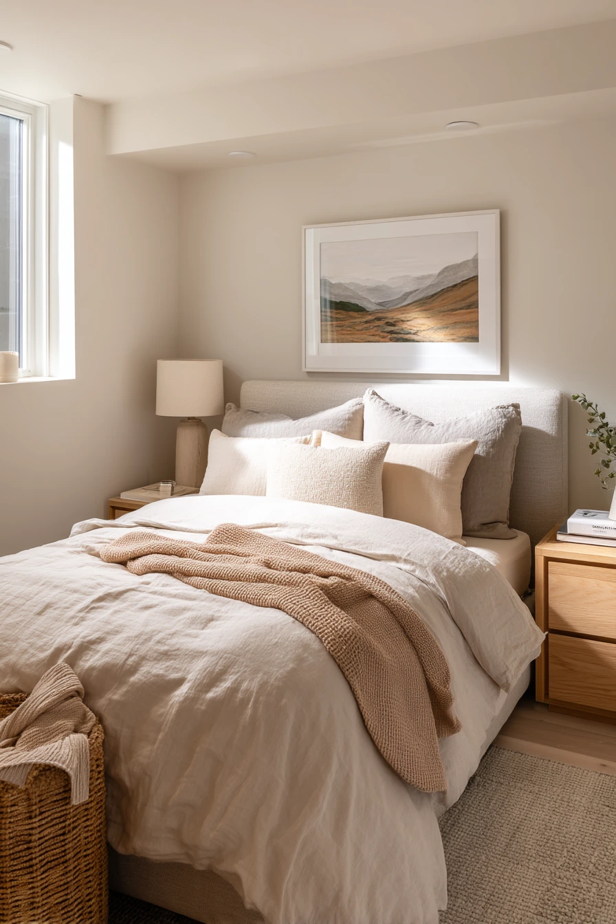 Small Basement Guest Bedroom