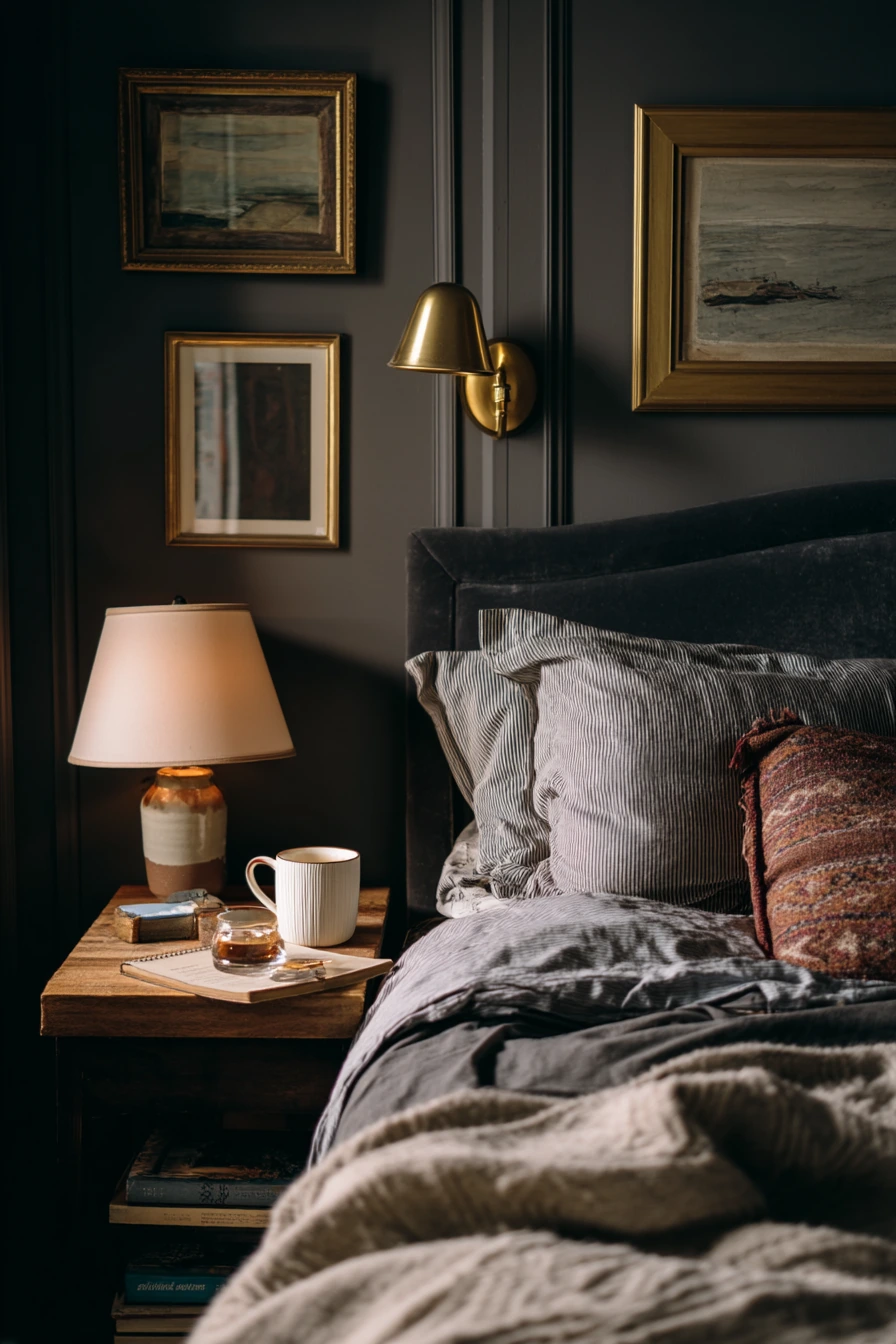 Basement Bedroom with Moody Warmth