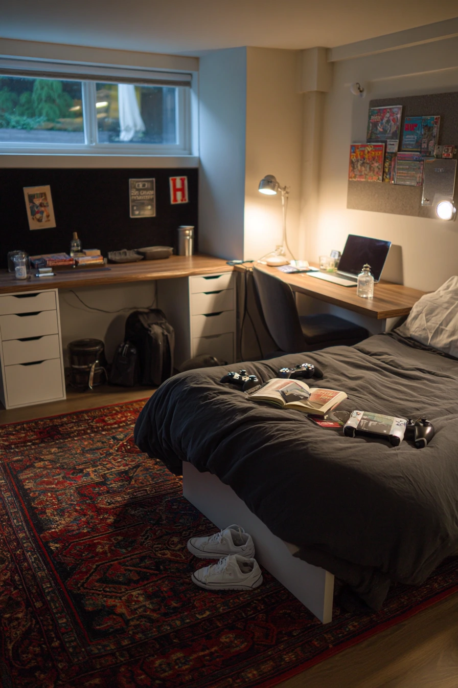 Teen Basement Bedroom Hangout