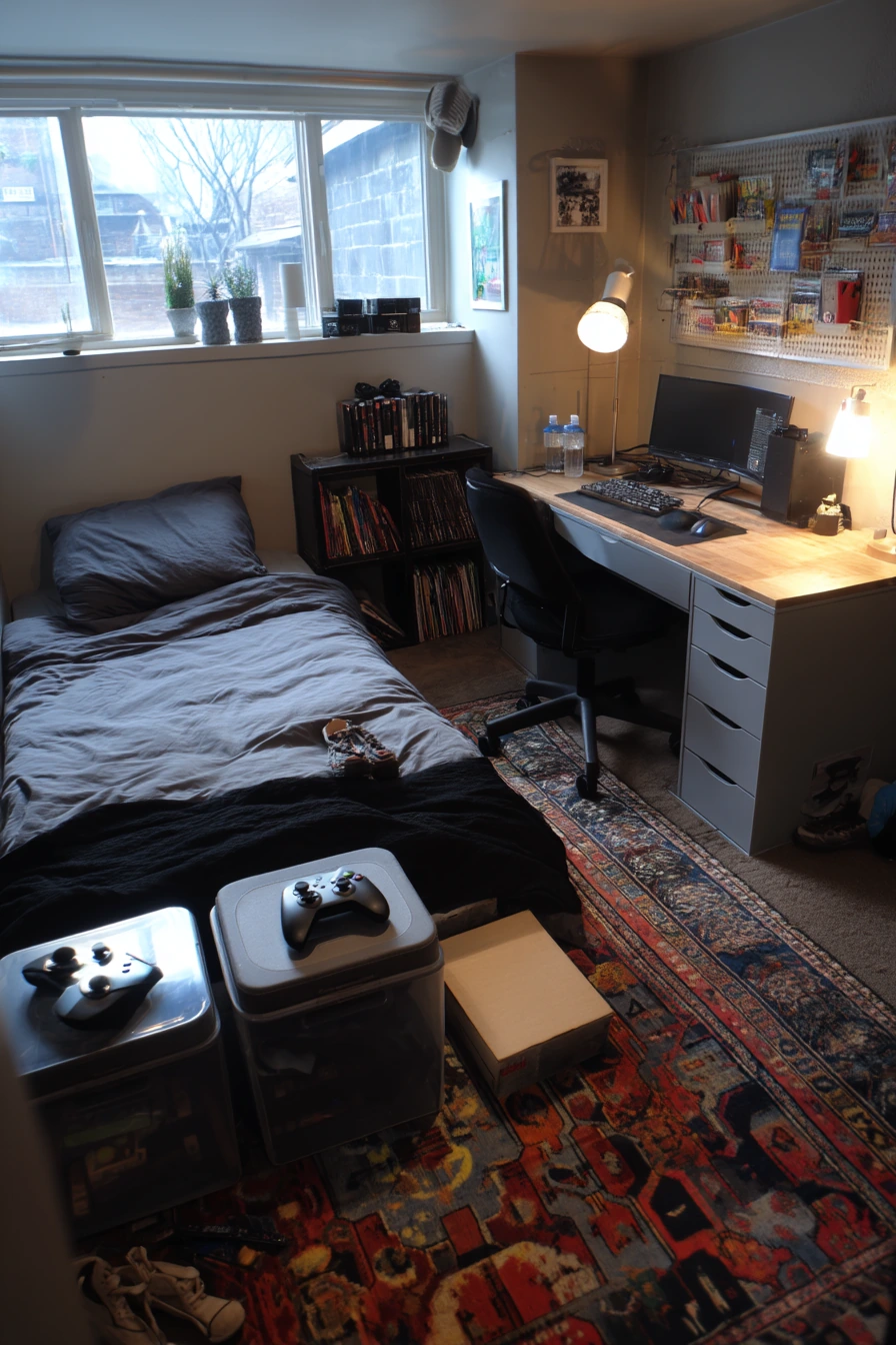 Teen Basement Bedroom Hangout