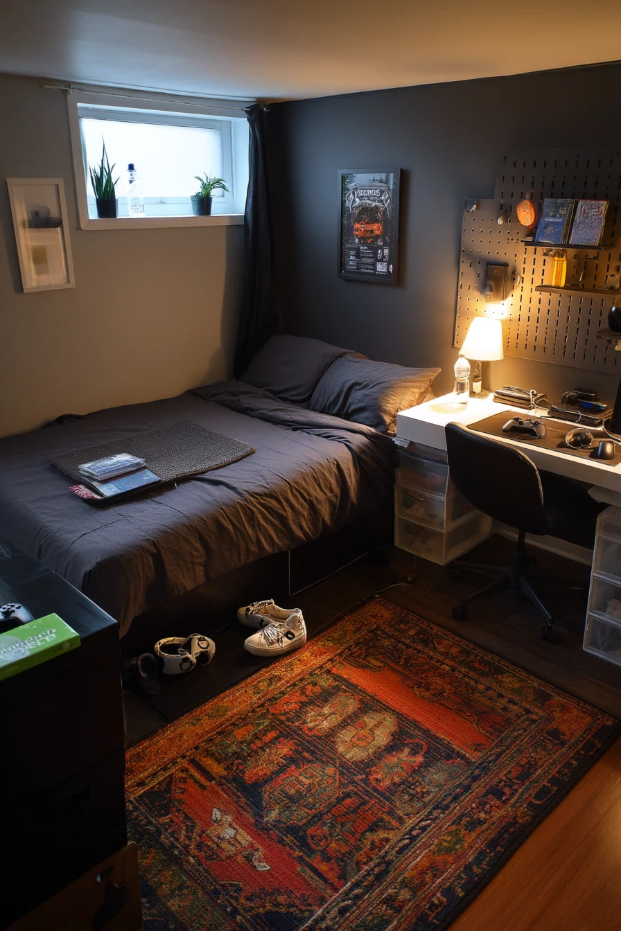 Teen Basement Bedroom Hangout