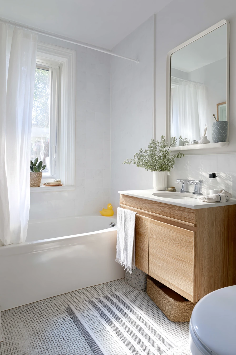 basketweave pattern bathroom ideas