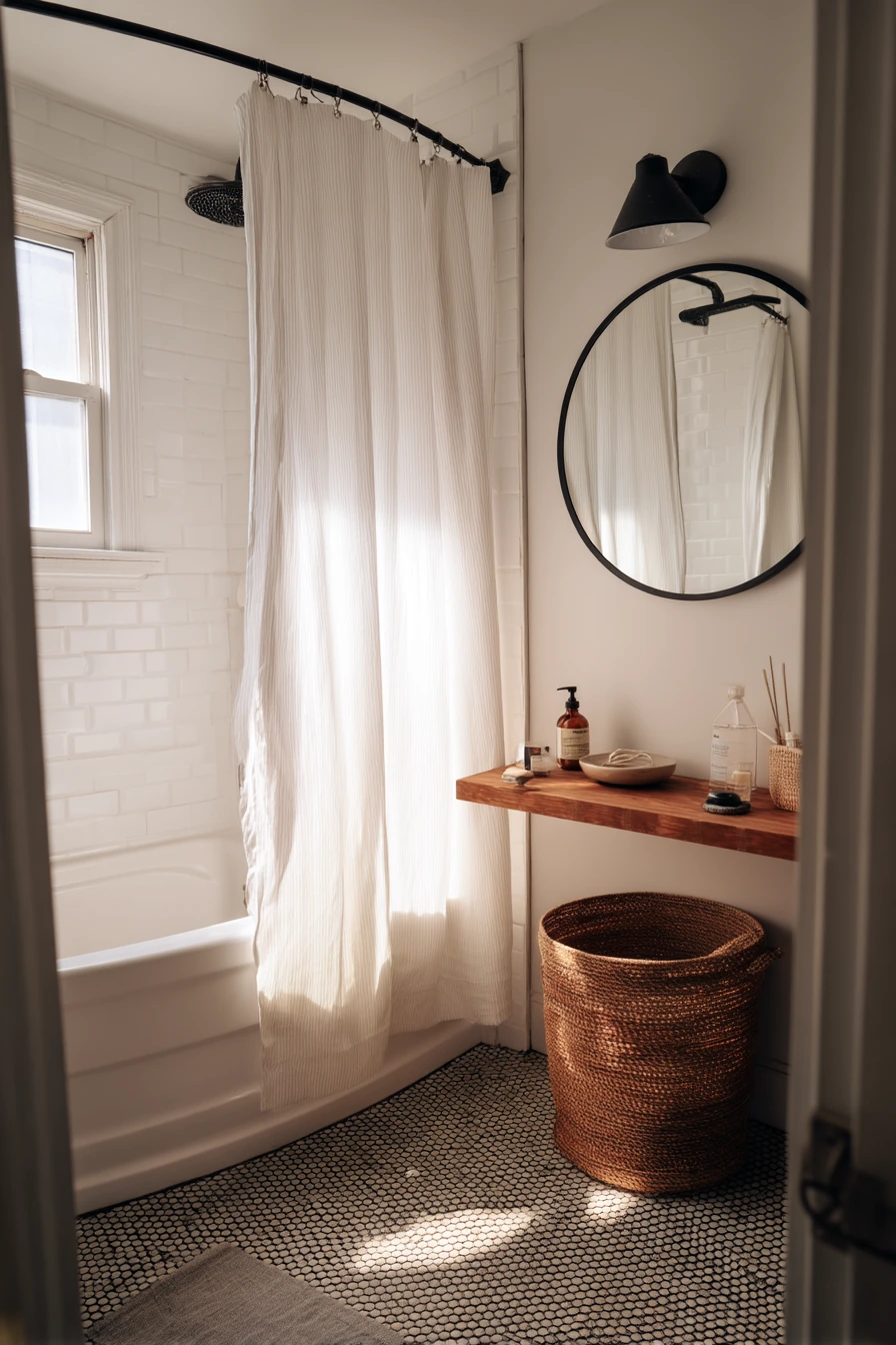 Weekend Reset Bath with Basketweave Details