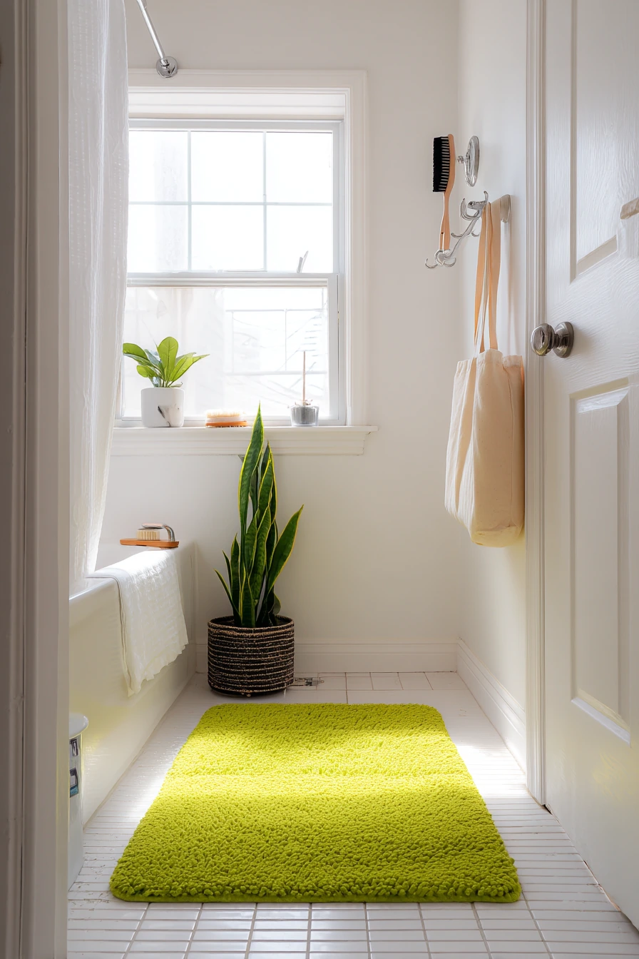 Bold Color in a Rental Bath