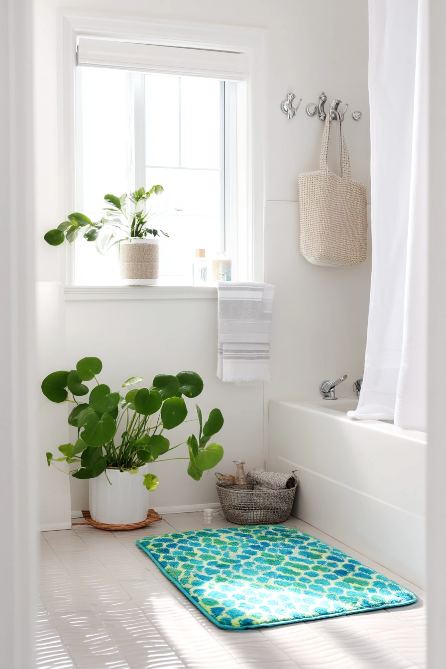 Bold Color in a Rental Bath