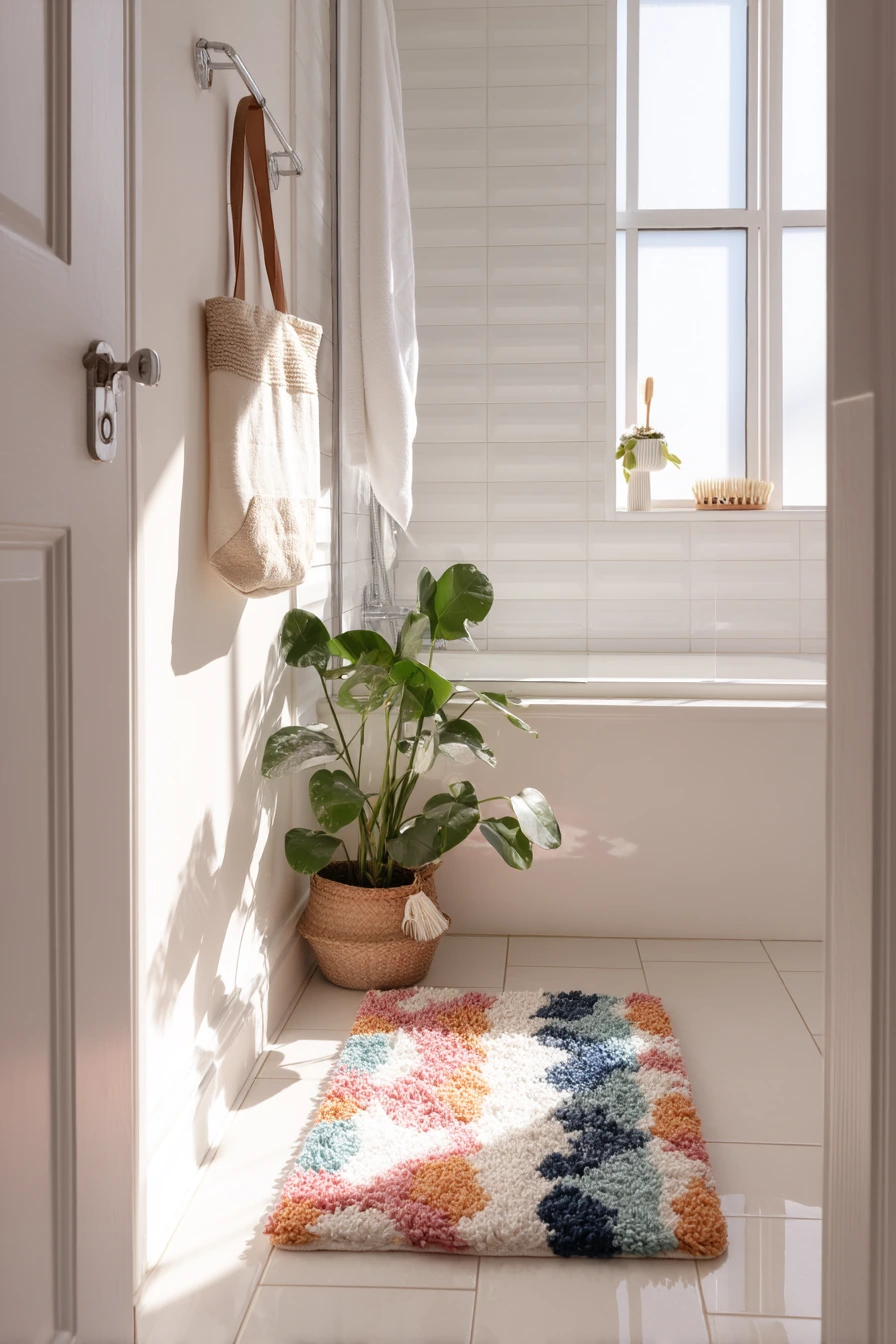 Bold Color in a Rental Bath