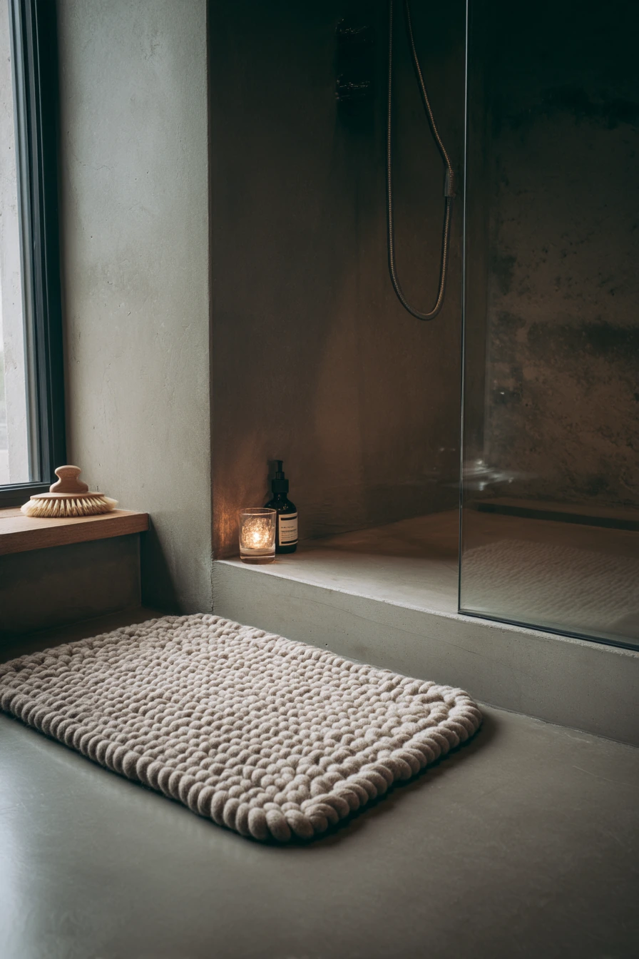 Textured Mat for a Spa-Like Shower Nook