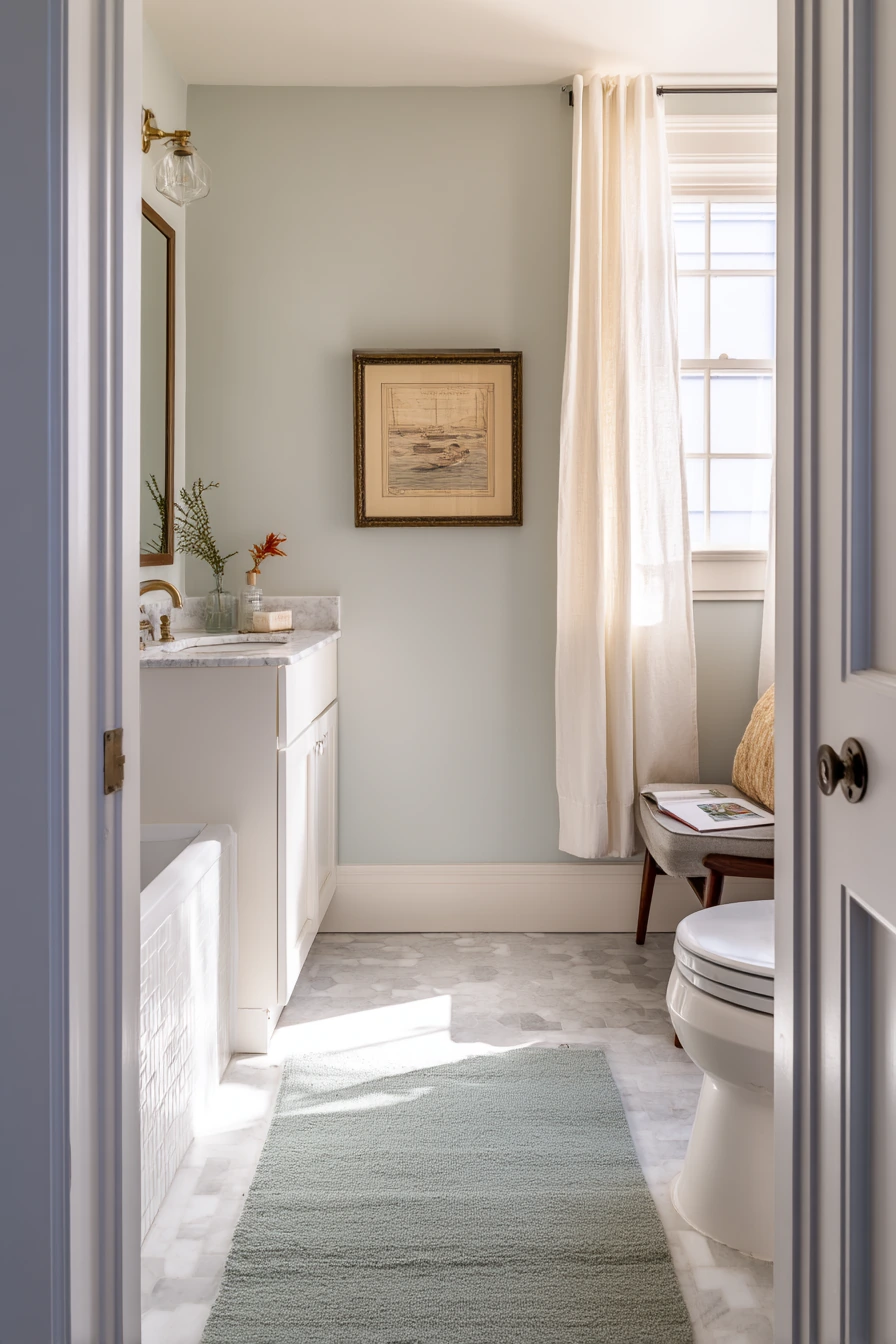 Guest Bath with a Welcoming Touch
