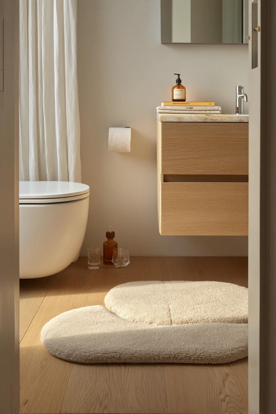Warm Minimalism in a Compact Home