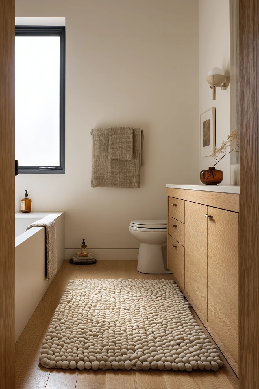 Warm Minimalism in a Compact Home