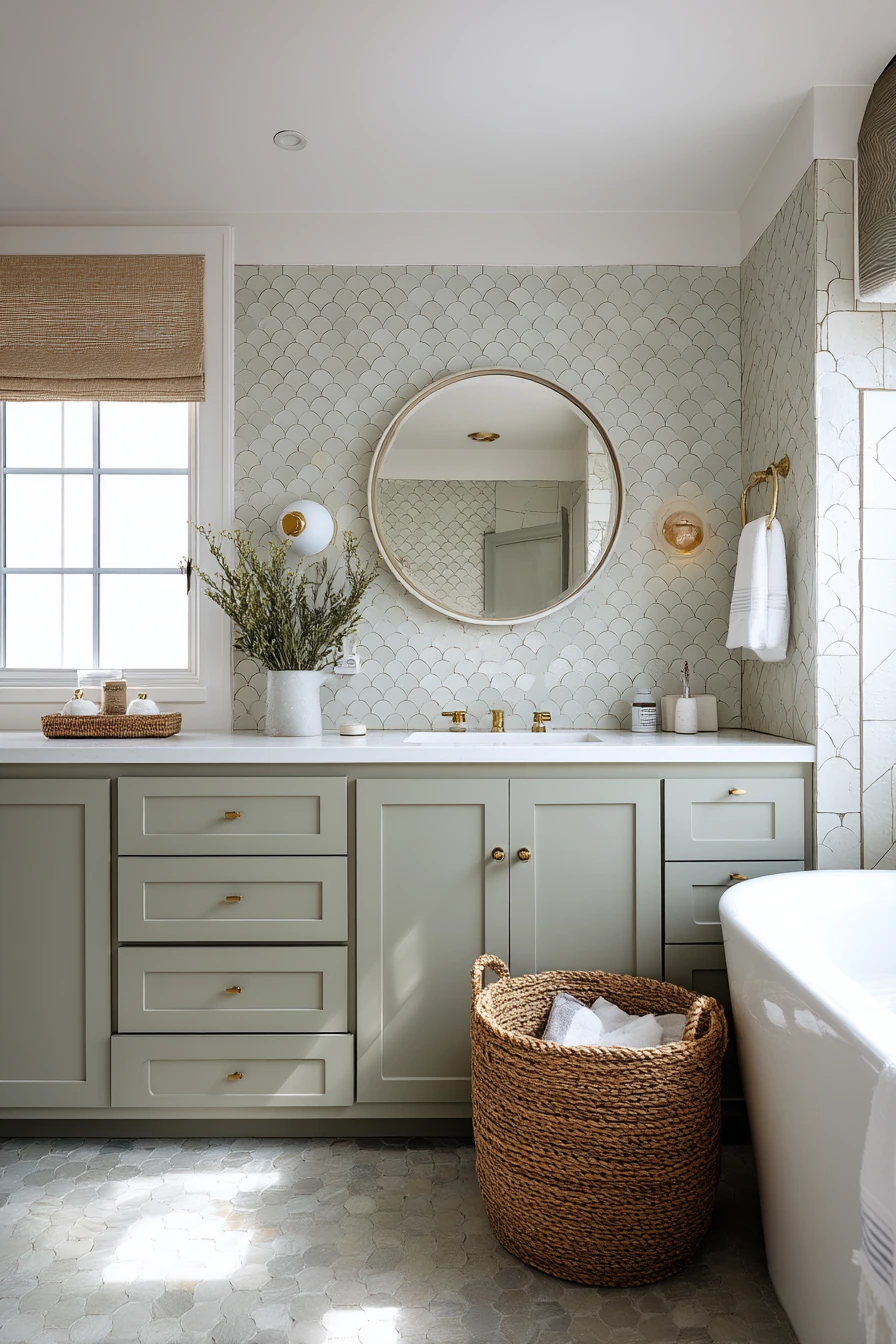 bathroom accent wall ideas