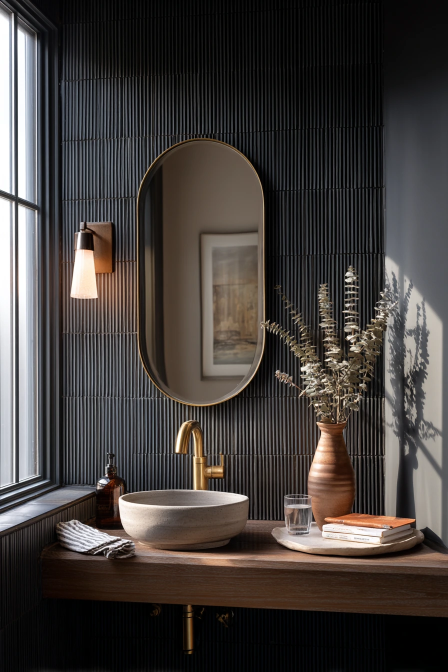 Moody Tile for a Primary Suite Retreat
