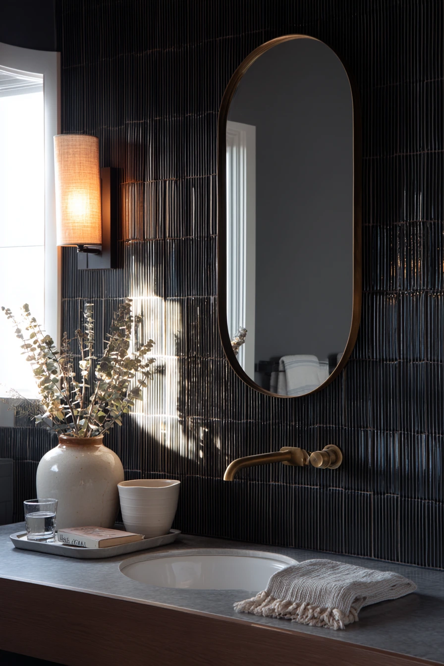 Moody Tile for a Primary Suite Retreat