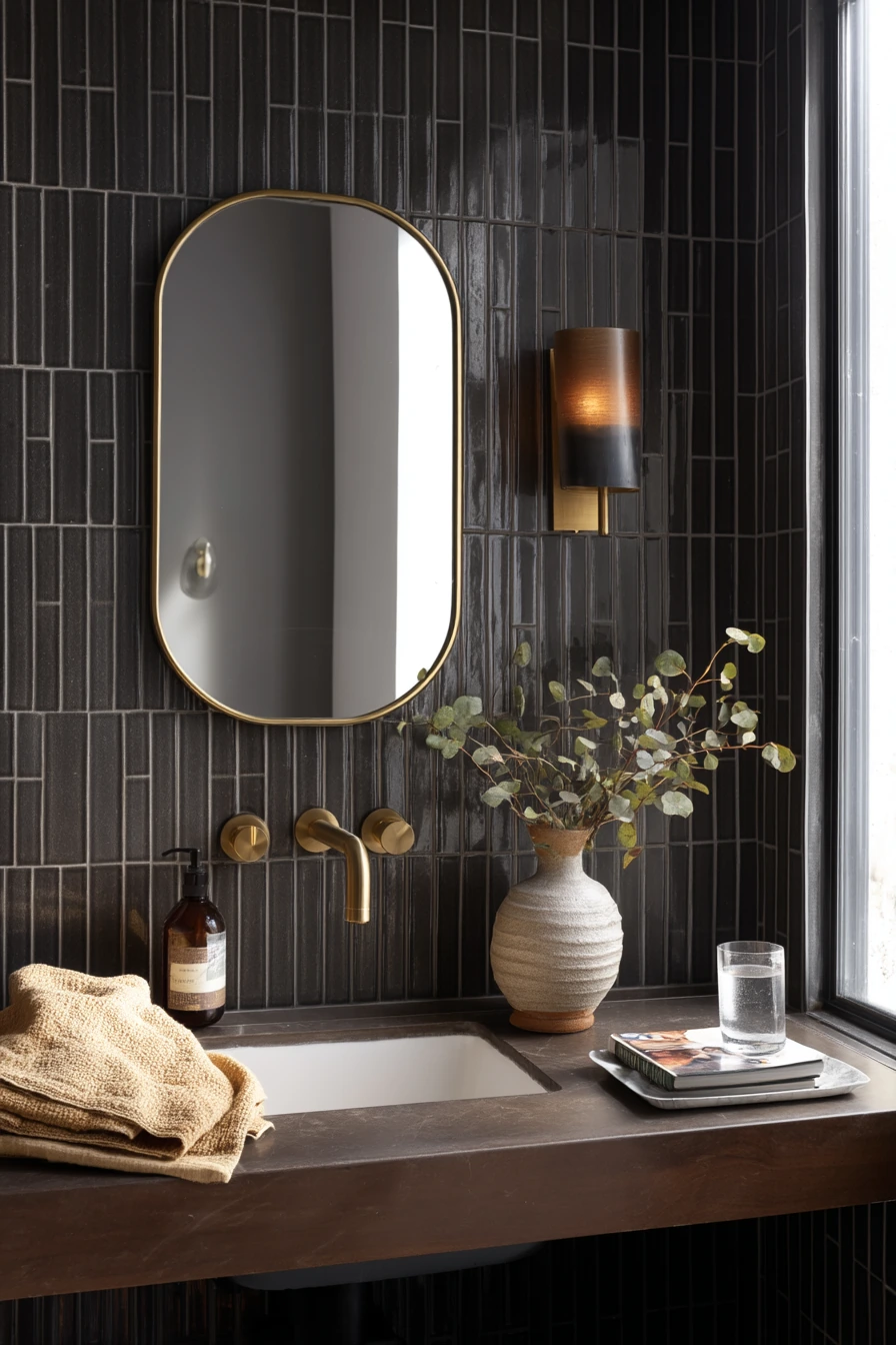 Moody Tile for a Primary Suite Retreat