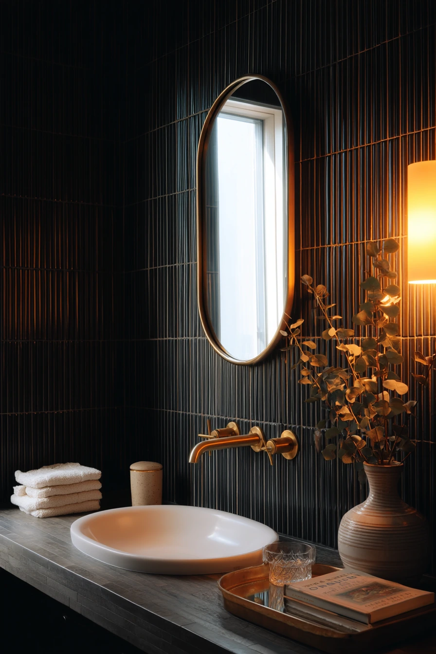 Moody Tile for a Primary Suite Retreat