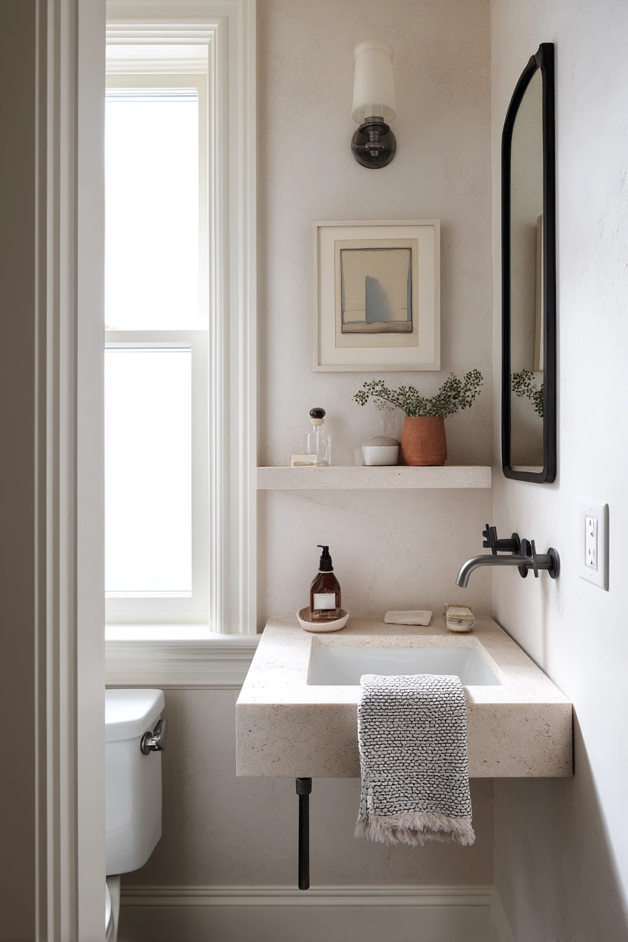 Tiny Powder Room Styling