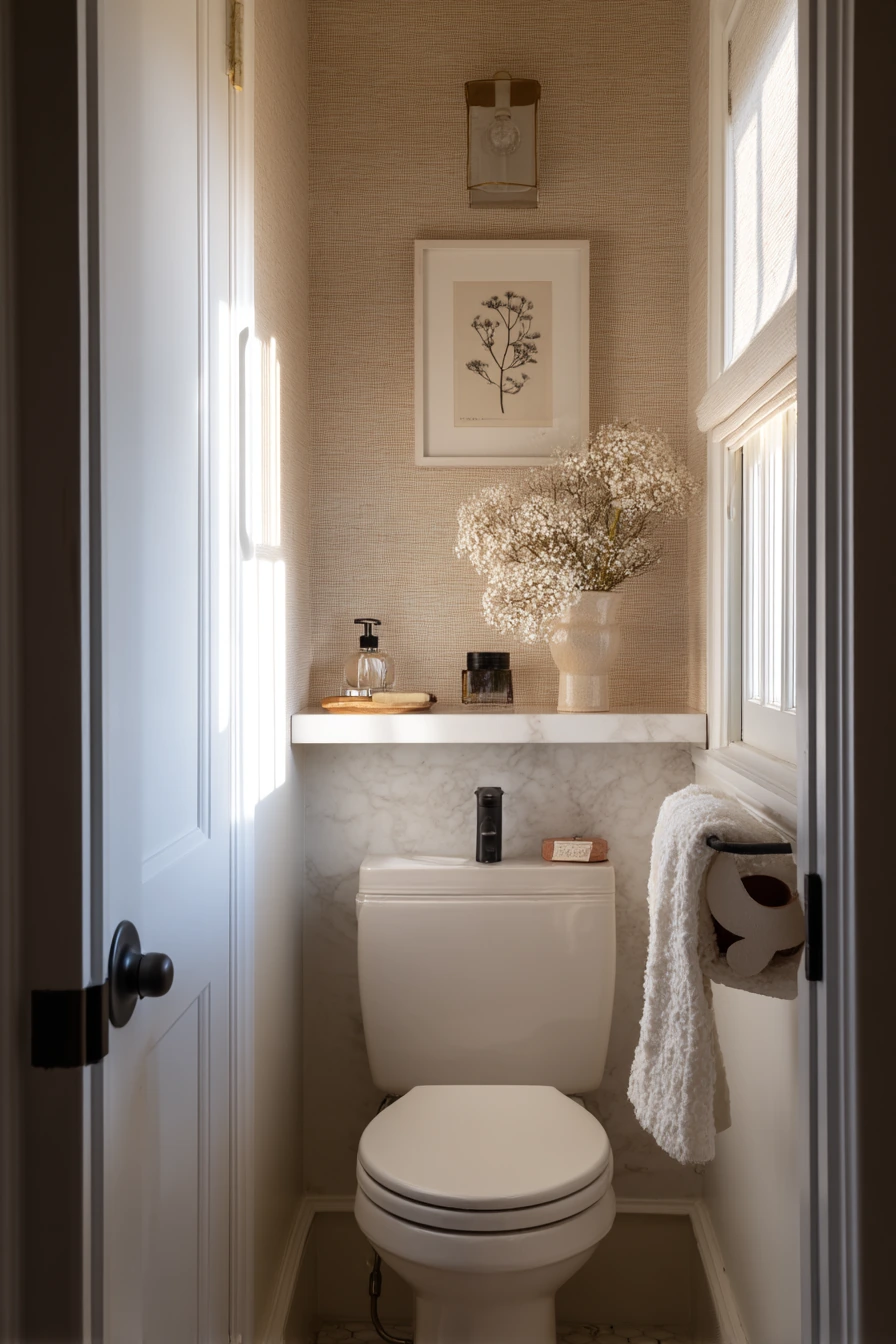 Tiny Powder Room Styling