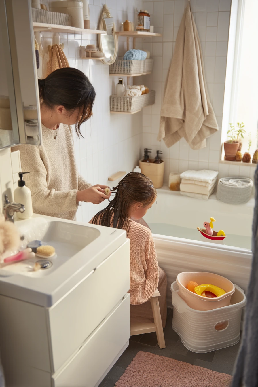 Family Bathroom Storage