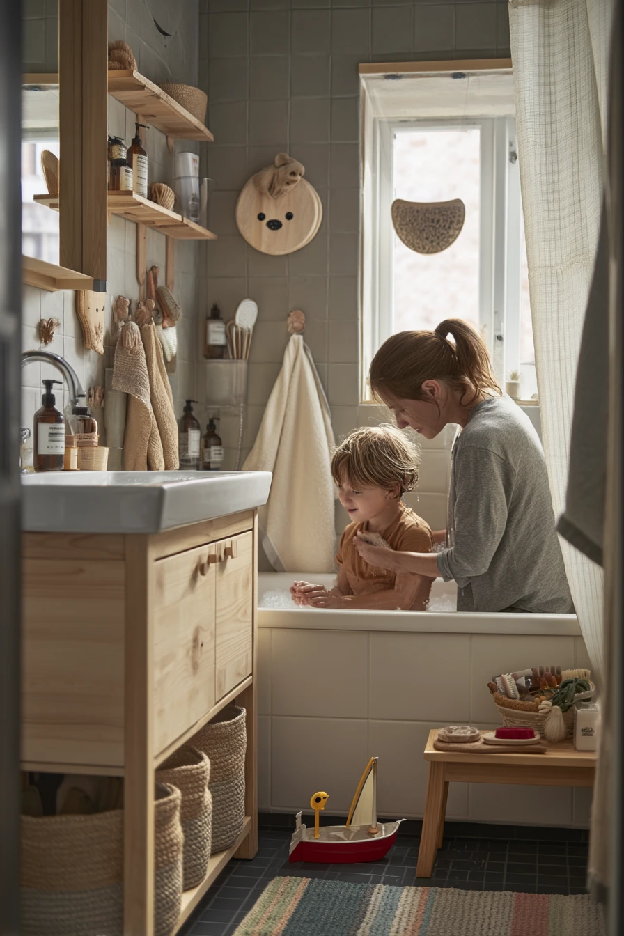 Family Bathroom Storage