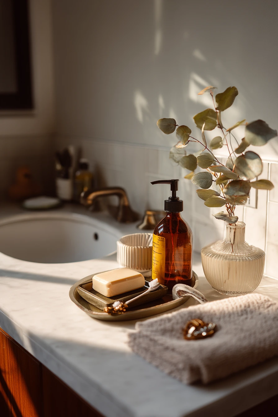 bathroom accessory styling ideas