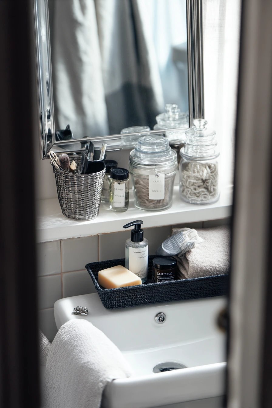 8. Small Ensuite Storage Hack