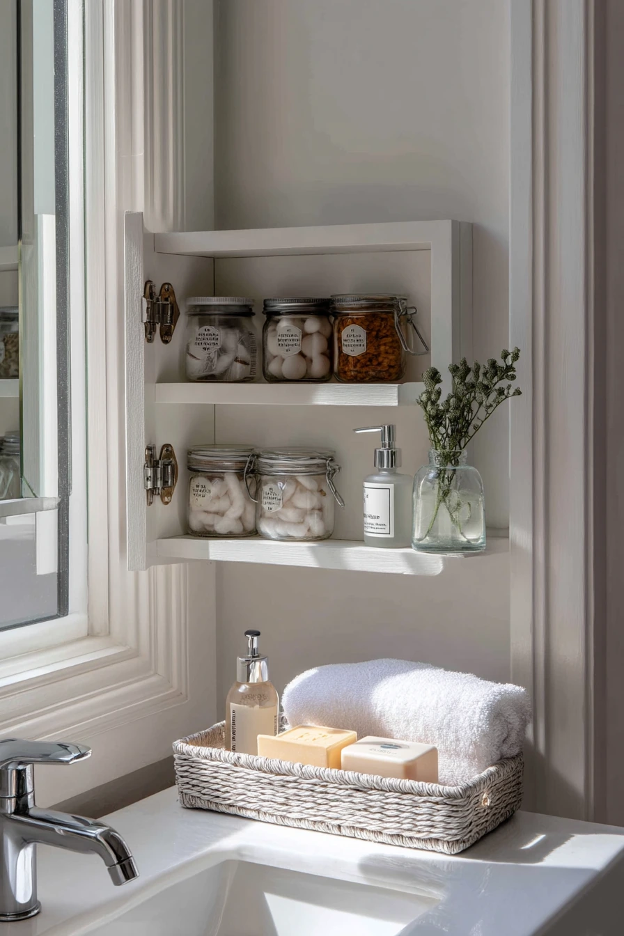 8. Small Ensuite Storage Hack
