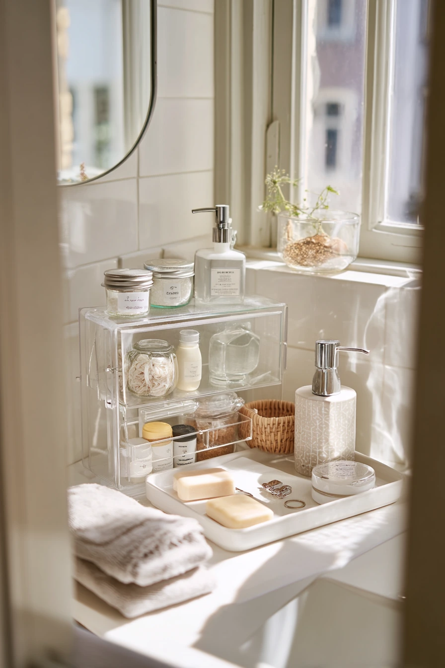 8. Small Ensuite Storage Hack