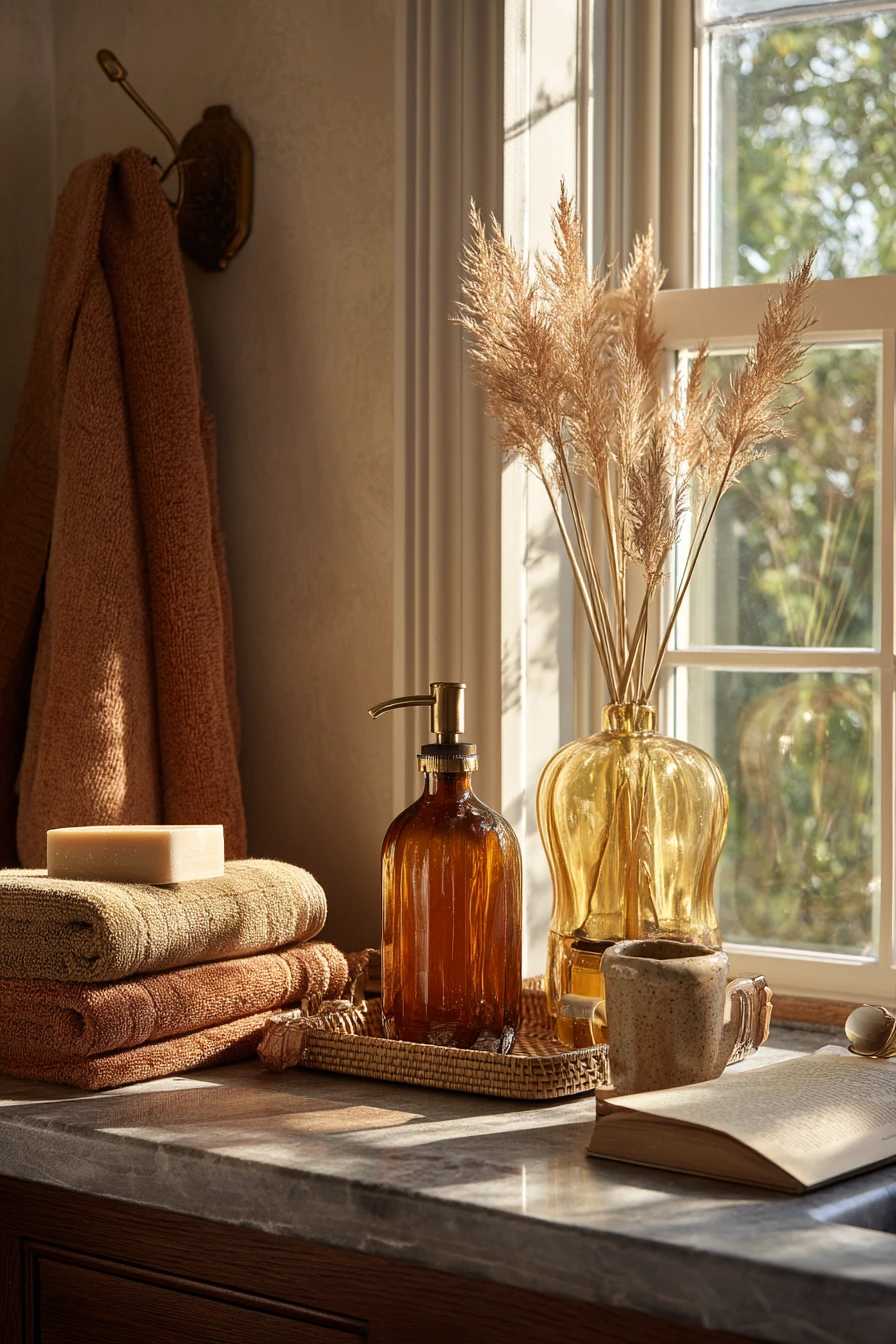 9. Seasonal Fall Bathroom Accents