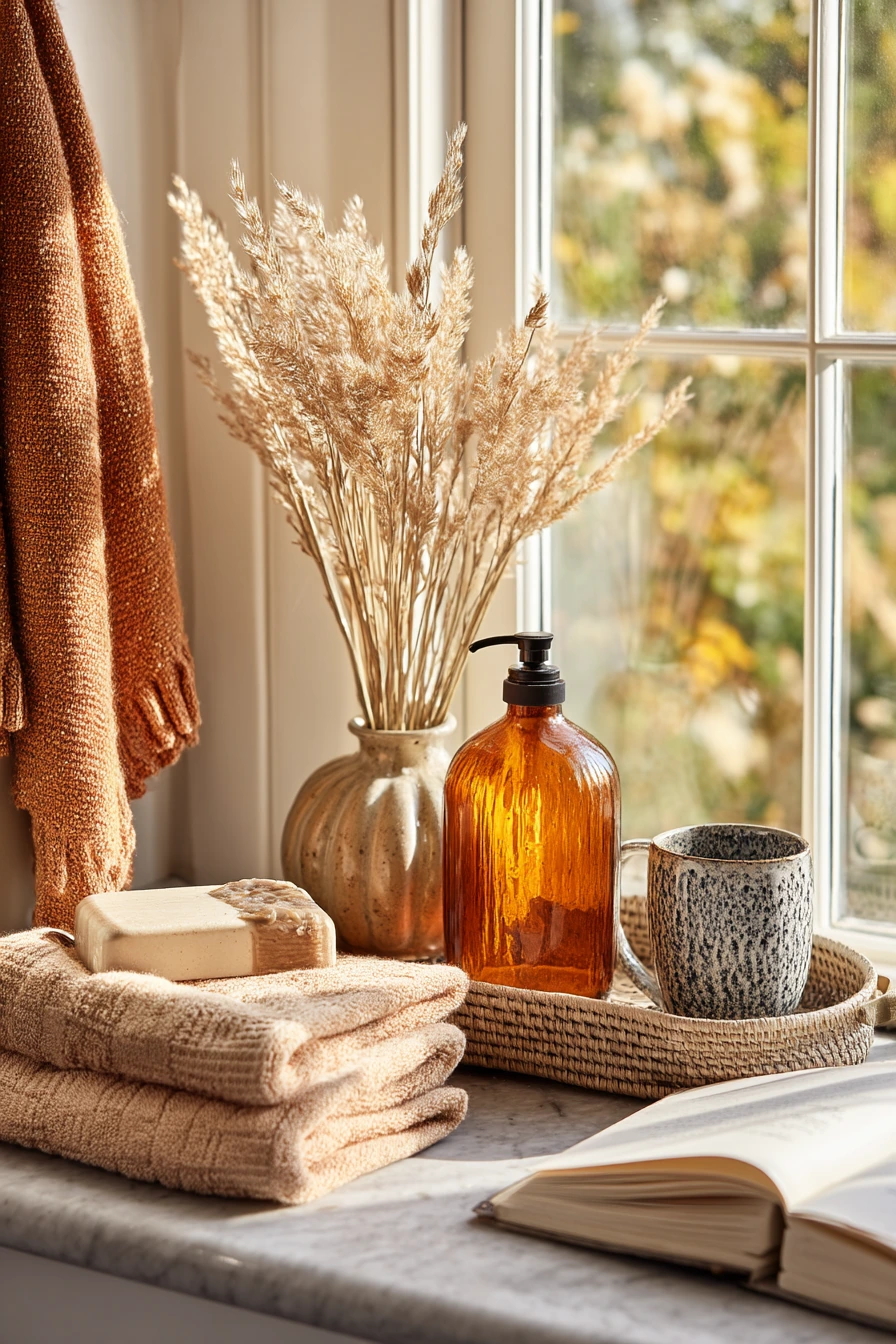 9. Seasonal Fall Bathroom Accents