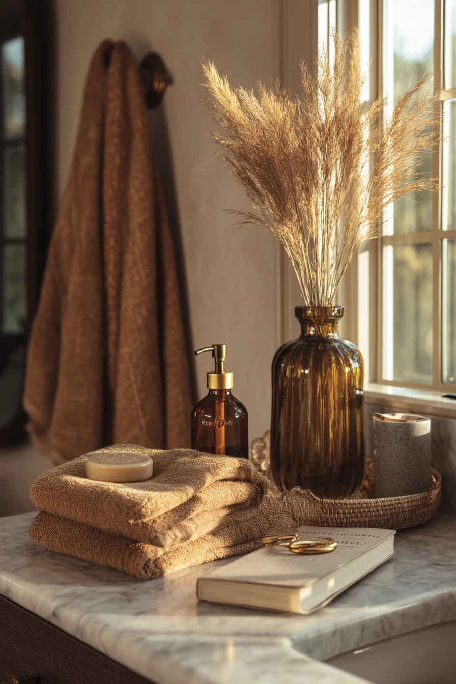 9. Seasonal Fall Bathroom Accents