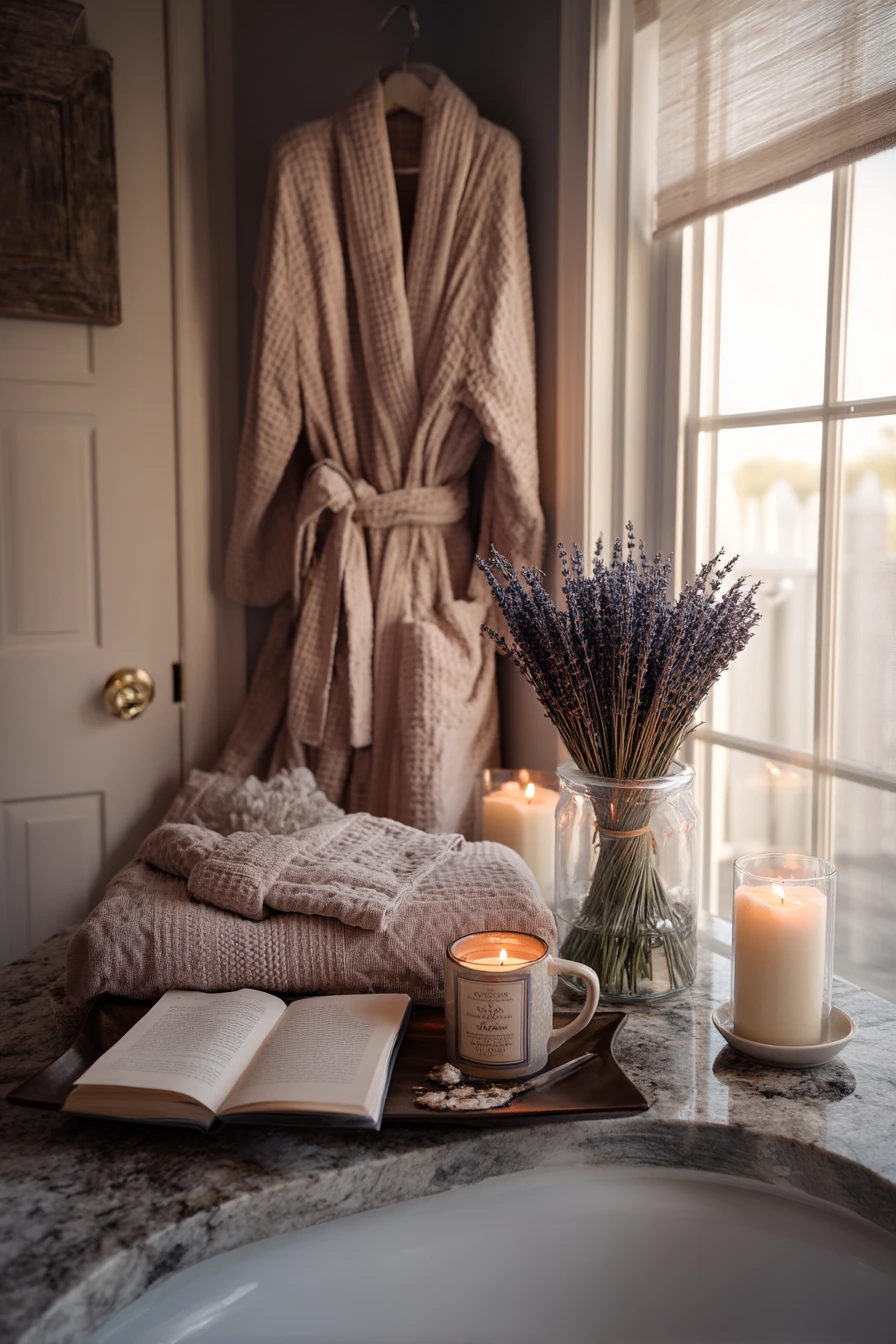 Spa-Evening Prep in a Master Bath