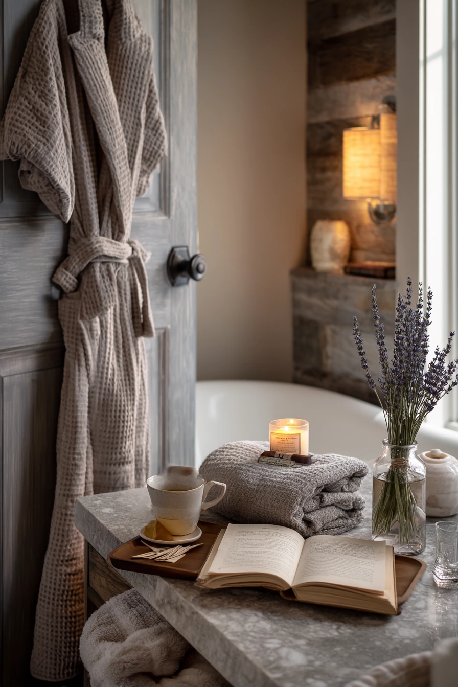 Spa-Evening Prep in a Master Bath